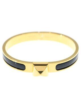 Hermes Mini Click Meadow Enamel Bracelet Gold Black